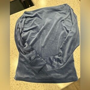 Lily Pulitzer Off Shoulder Blue Sweater Small